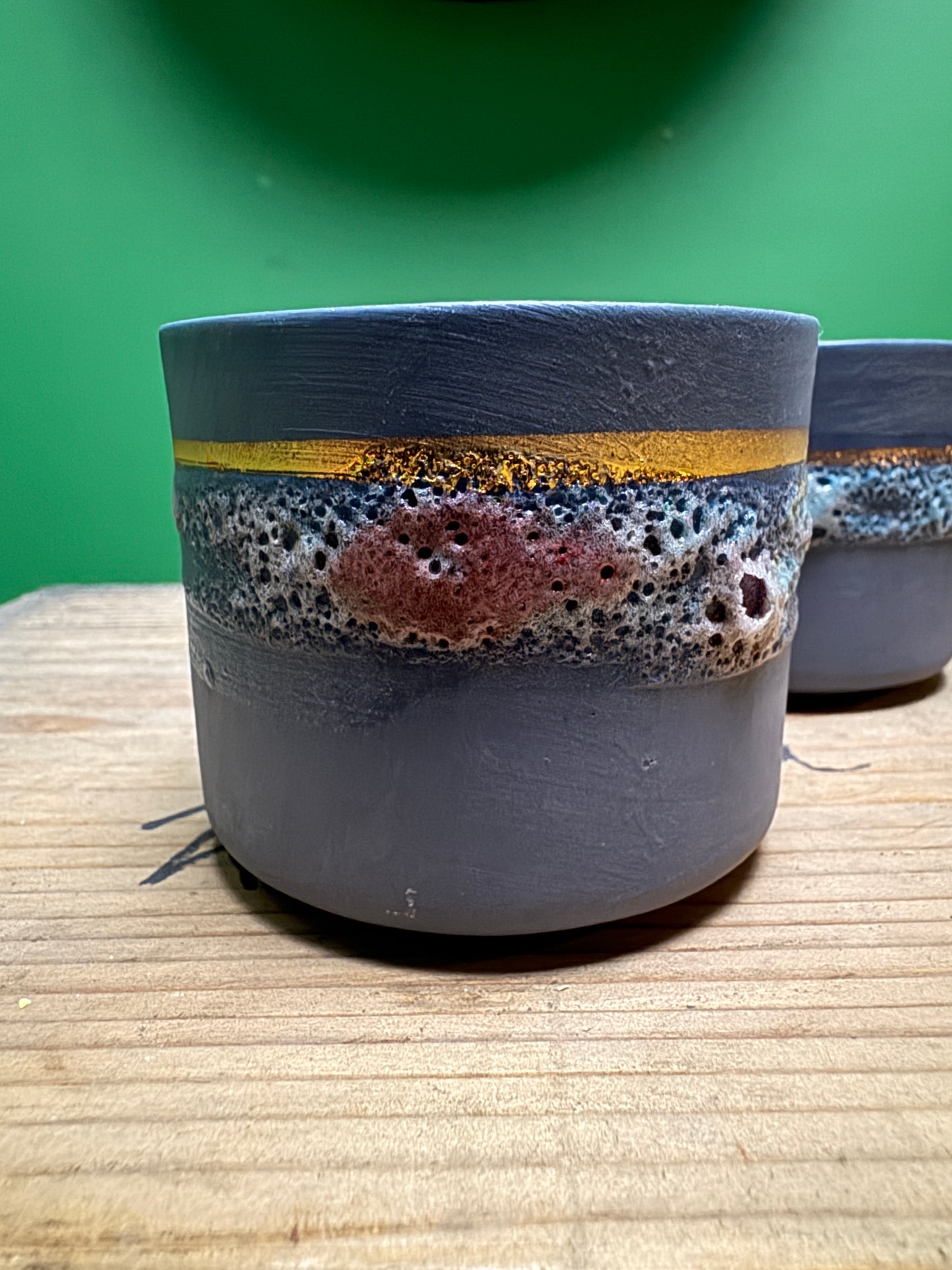 Hand Made Turkish Coffee / Espresso Cups By Renowned Design Ceramicist Saliha Kartal