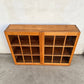 Early 1900s Oak Double Glass Door Display Bookshelf