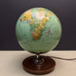 Vintage 1960s German Glass Globe Lamp By JRO Globus Munchen