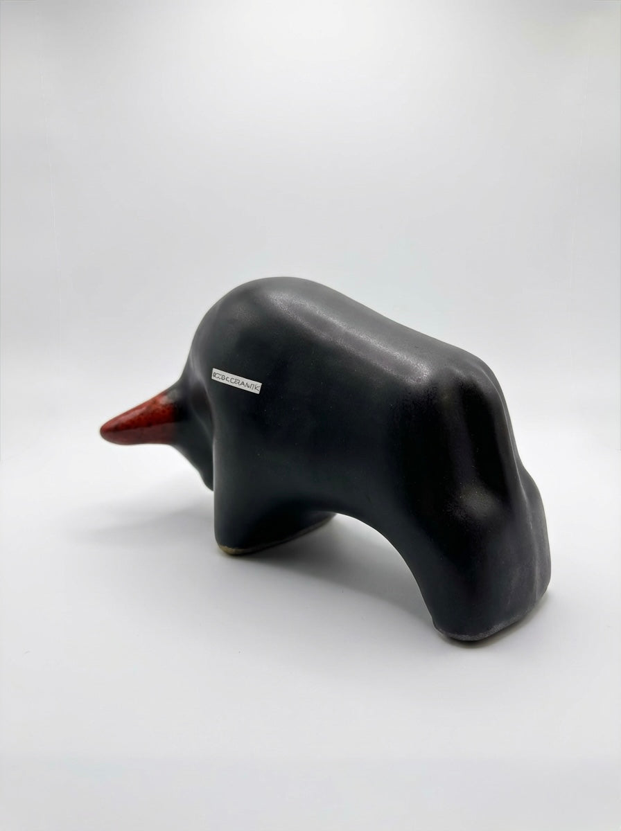 Otto Keramik Classic Ceramic Bull West German Pottery Fat Lava