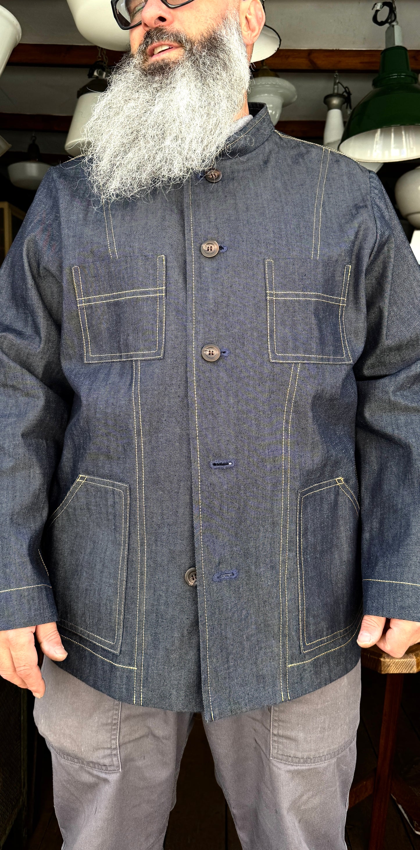 The 'Mintan' Made In London Classic Work Wear Denim Over Shirt