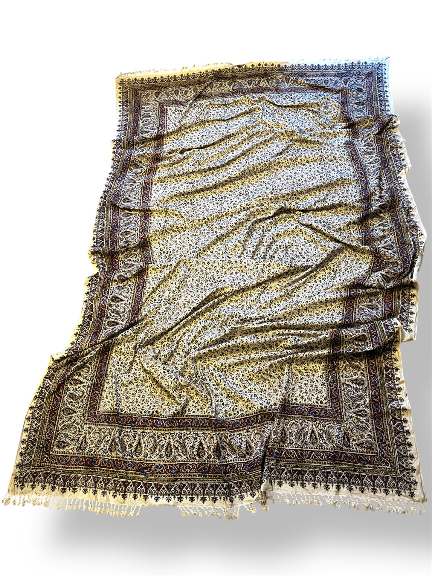 Large Ghalamkari Hand Block Prints Made In Iran