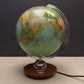 Vintage 1960s German Glass Globe Lamp By JRO Globus Munchen