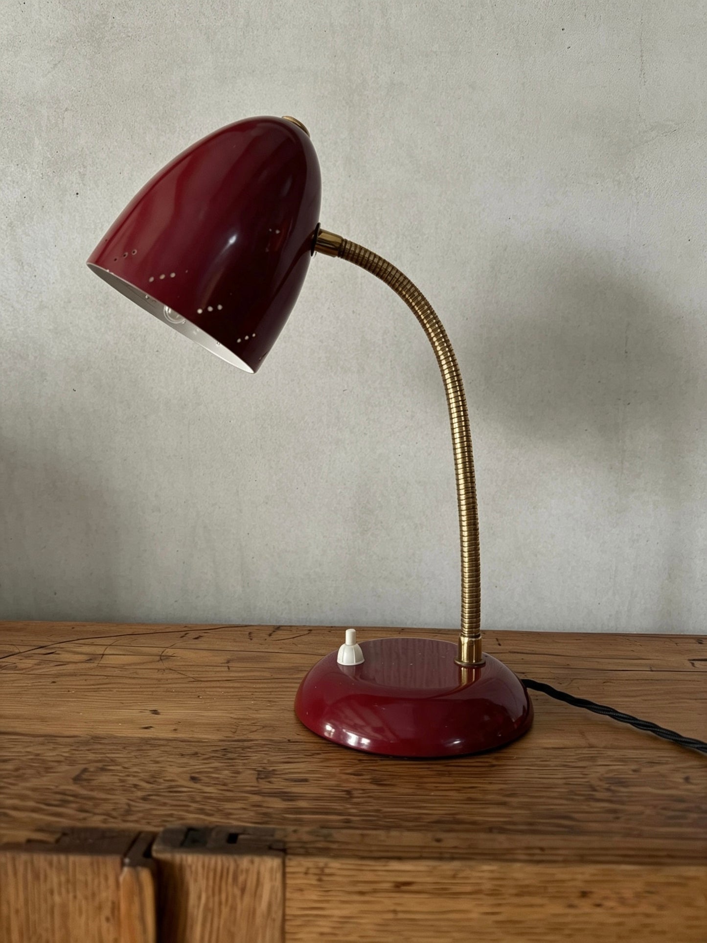 1960s German Gooseneck Table Lamp