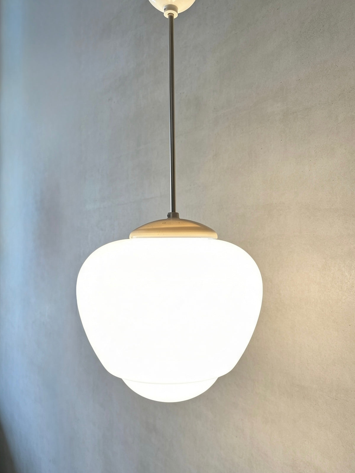 1960s Large Czech Opaline Pendant Light By Napako