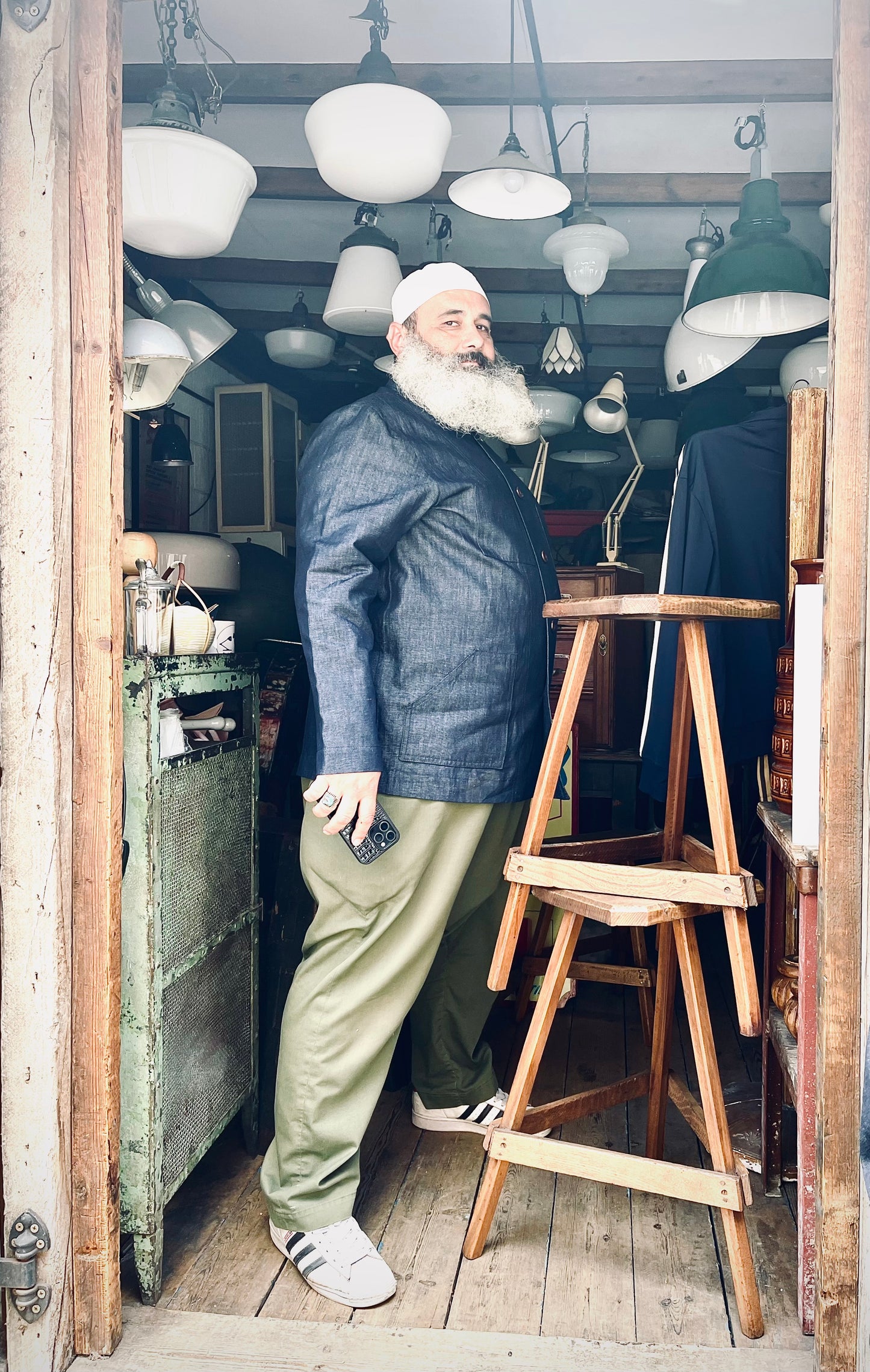 The 'Mintan' Made In London Classic Work Wear Denim Over Shirt