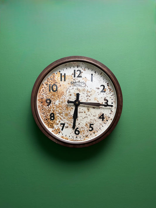 1940s Bakelite Factory Clock By Smiths Sectric