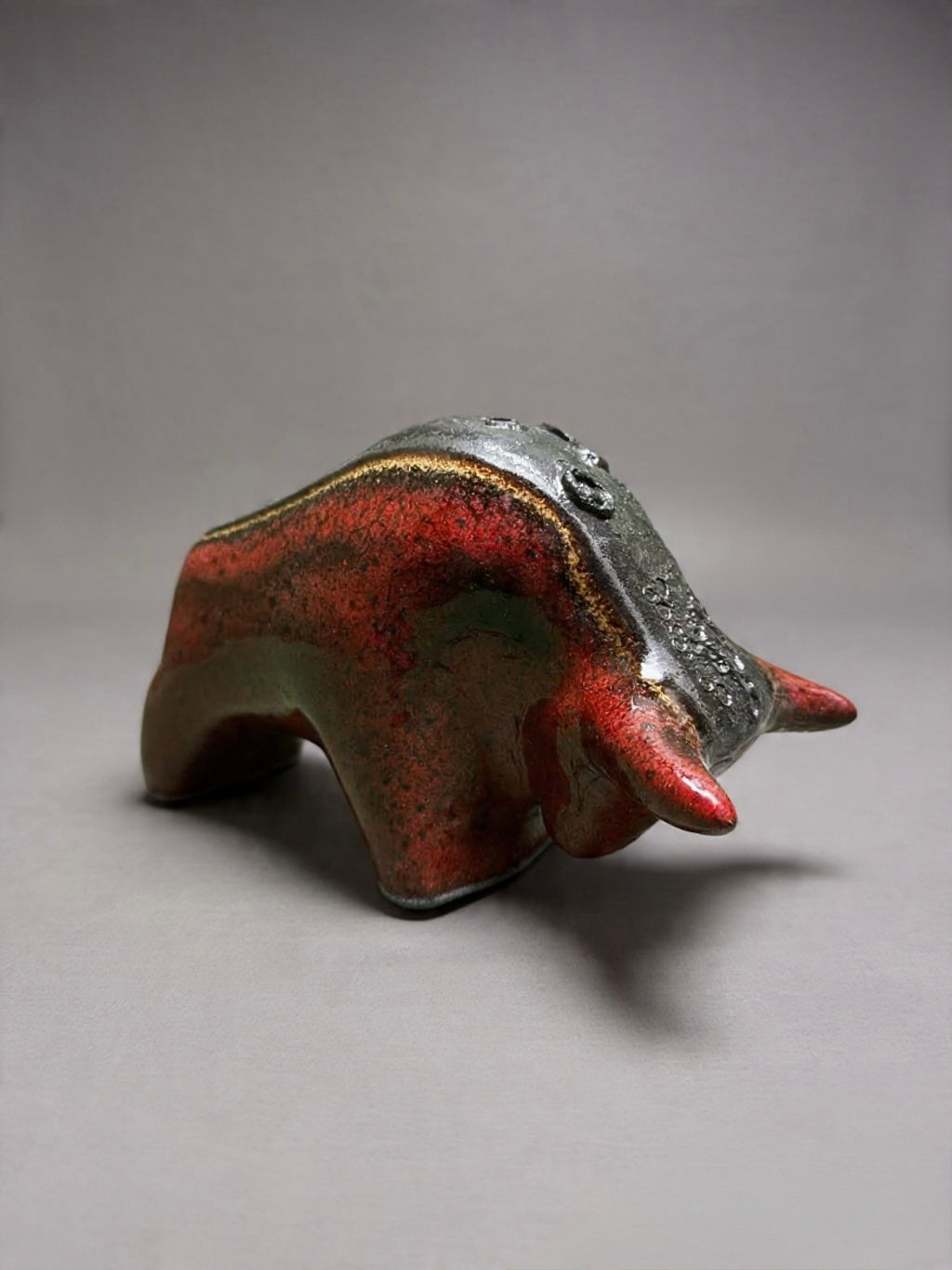 Otto Keramik Classic Ceramic Bull West German Pottery Fat Lava