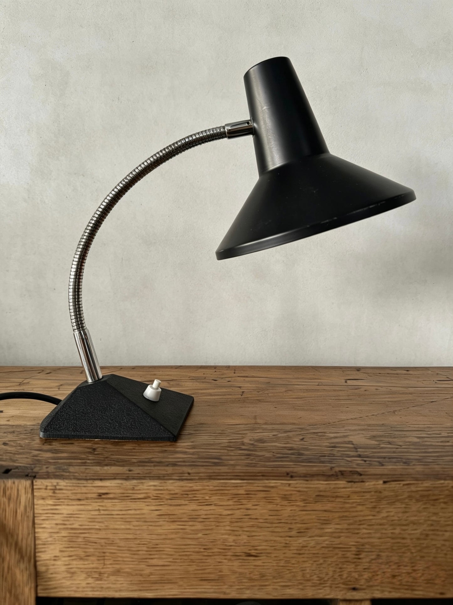1970s German Retro Gooseneck Table Lamp
