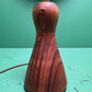 Mid Century 1960s Scandinavian Turned Teak Table Lamp