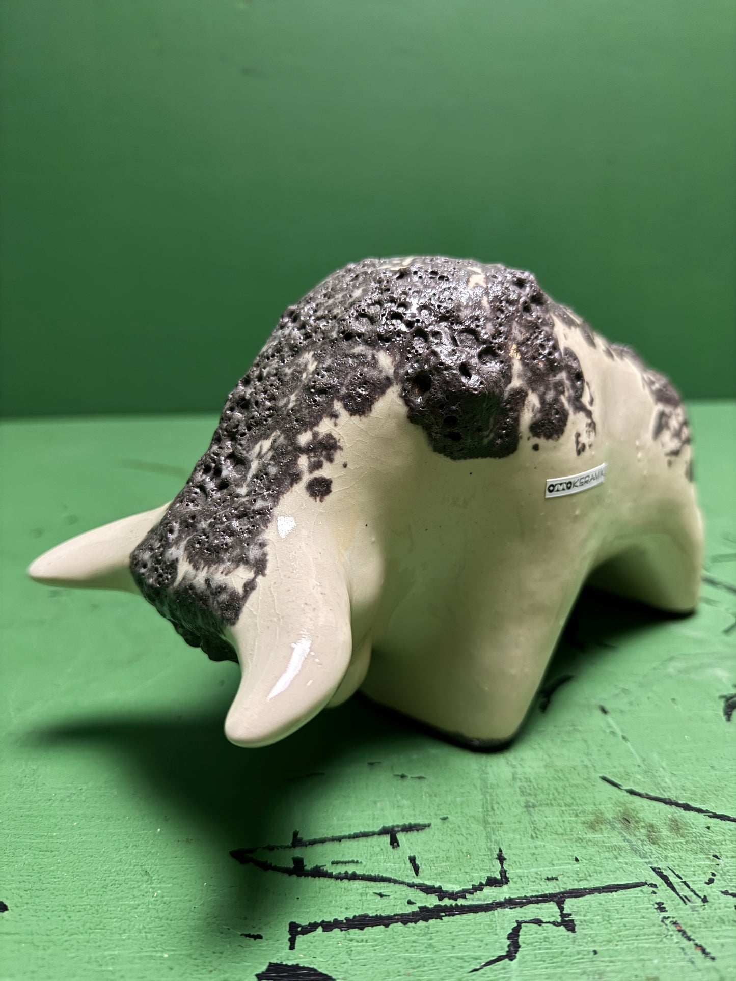 Otto Keramik Classic Ceramic Bull West German Pottery Fat Lava