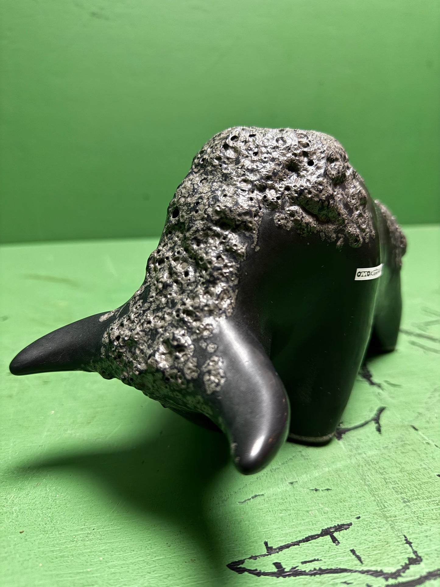 Otto Keramik Classic Ceramic Bull West German Pottery Fat Lava