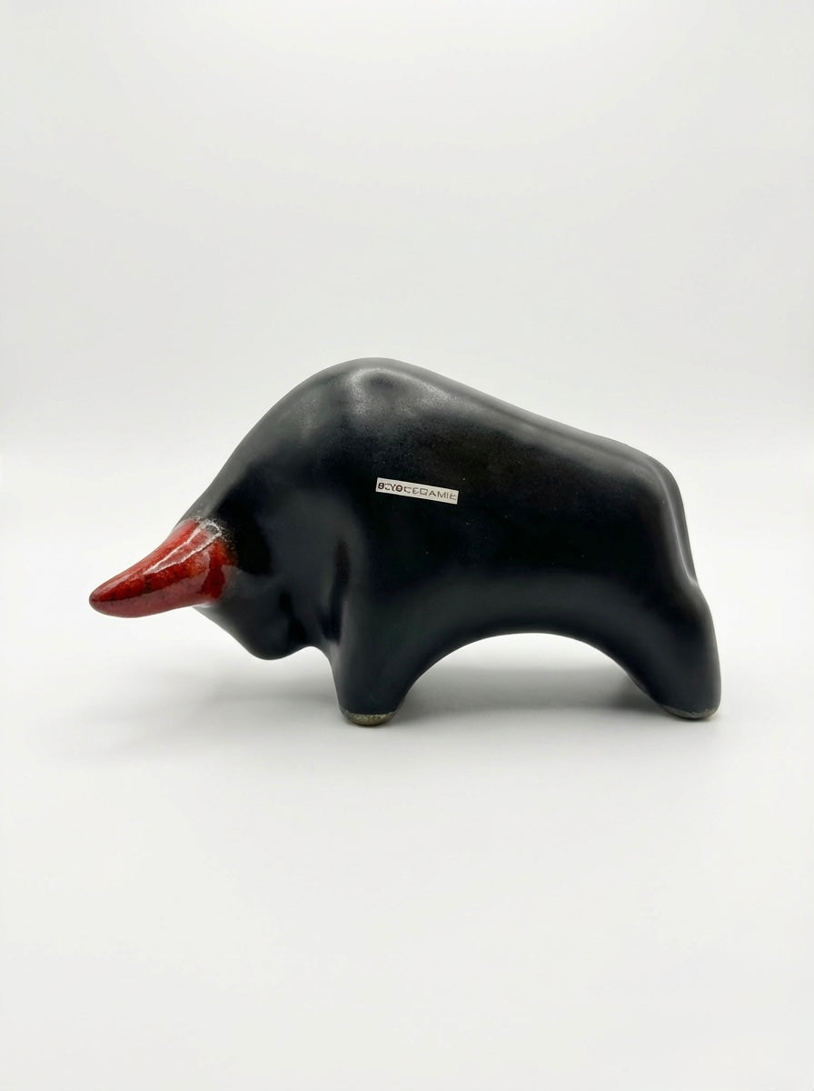 Otto Keramik Classic Ceramic Bull West German Pottery Fat Lava