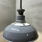 1930s Large Enamel Pendant Lights With Opaline Diffusers By Benjamin