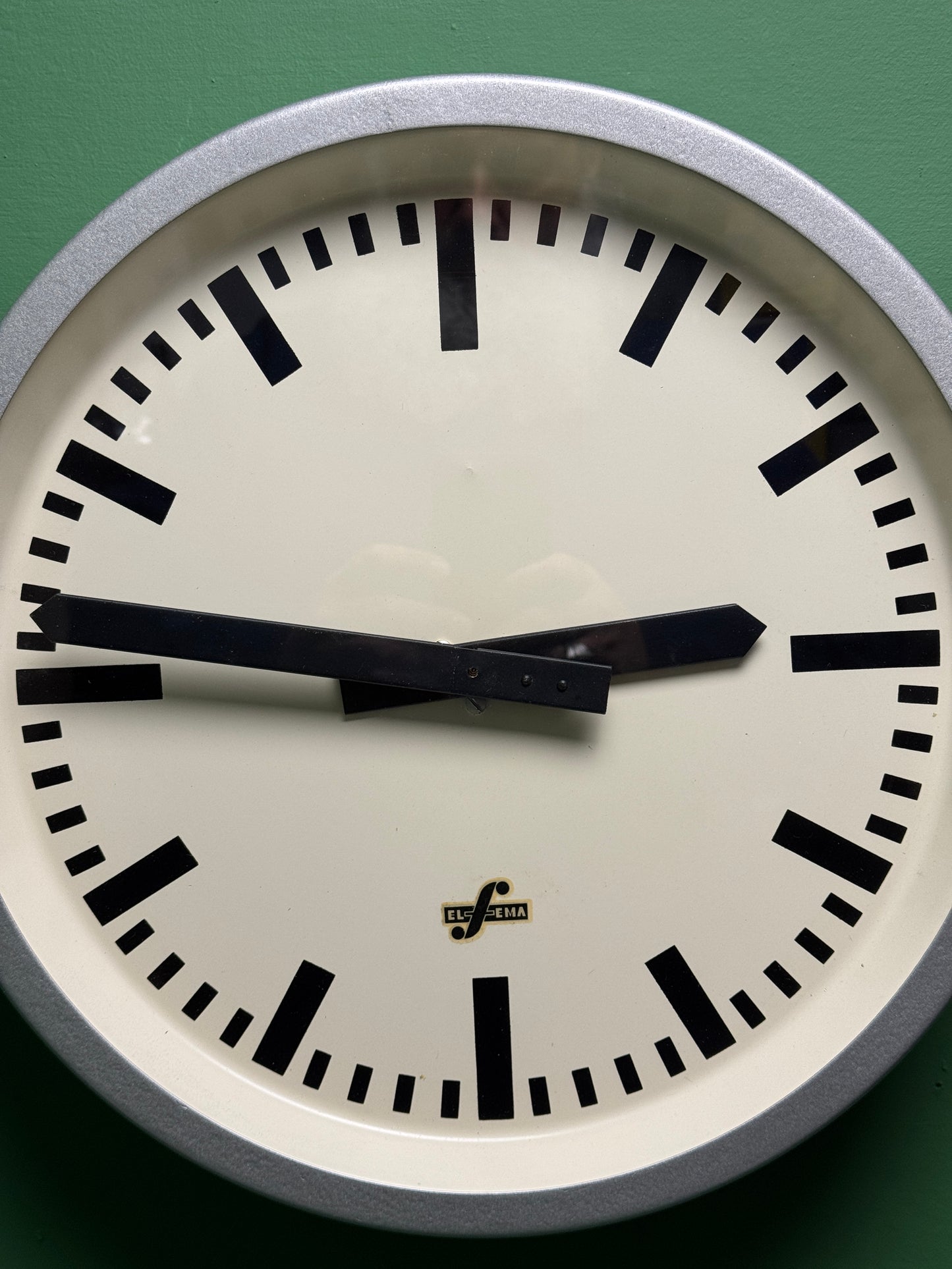 1950s East German Industrial Factory Clock By RFT