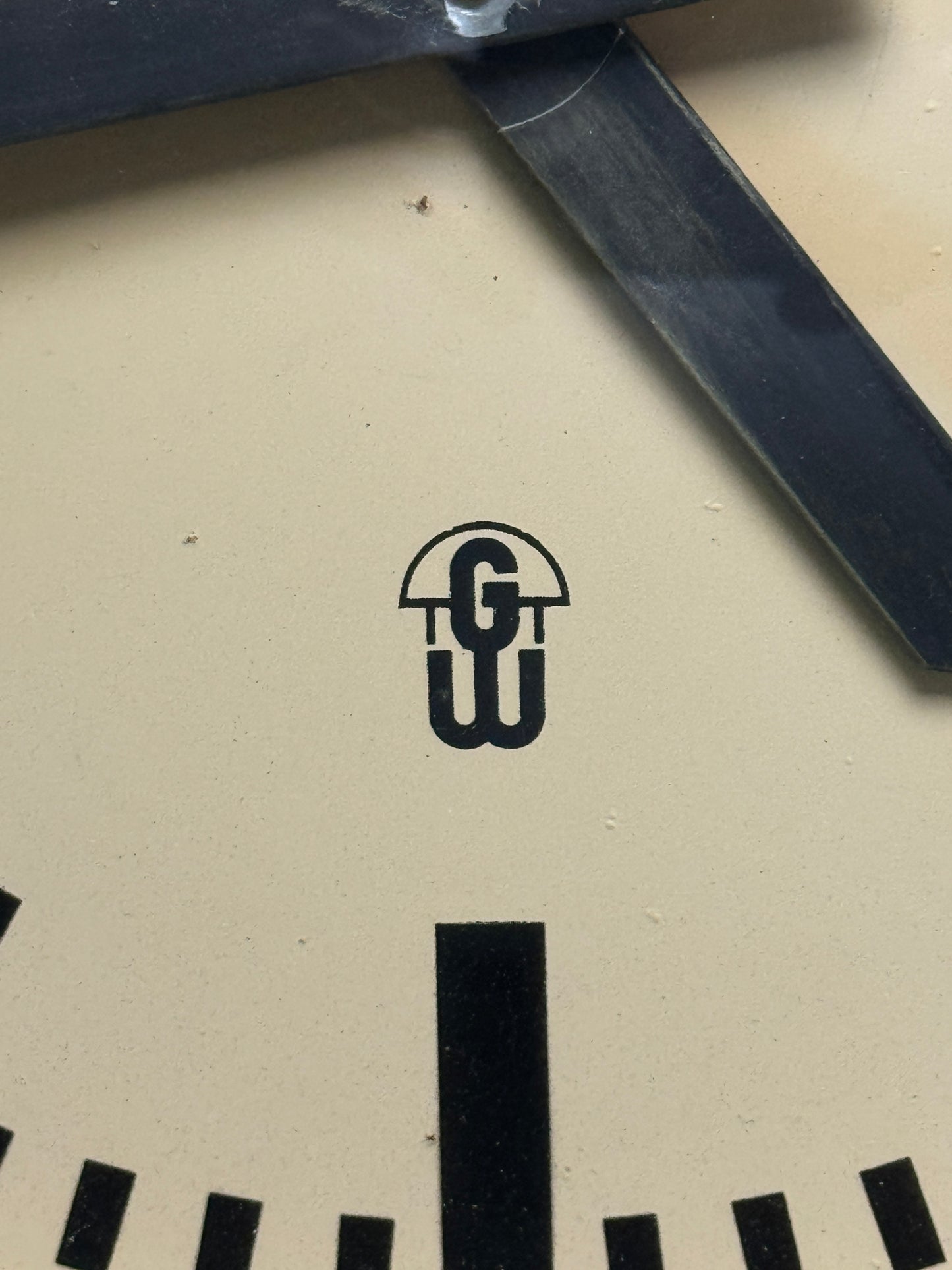Large 1960's East German Industrial Factory Clocks By GW