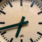 Large 1960's East German Industrial Factory Clocks By Elfema