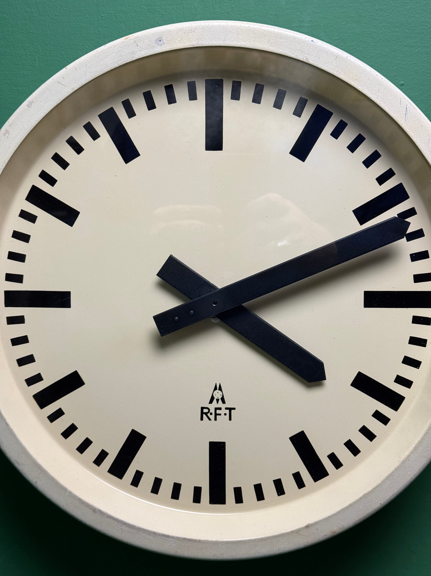 1950s East German Industrial Factory Clock By RFT