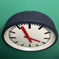 1950s East German Industrial Factory Clock By RFT