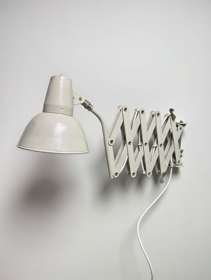 1970s Industrial Scissor Lamp By SIS Germany.