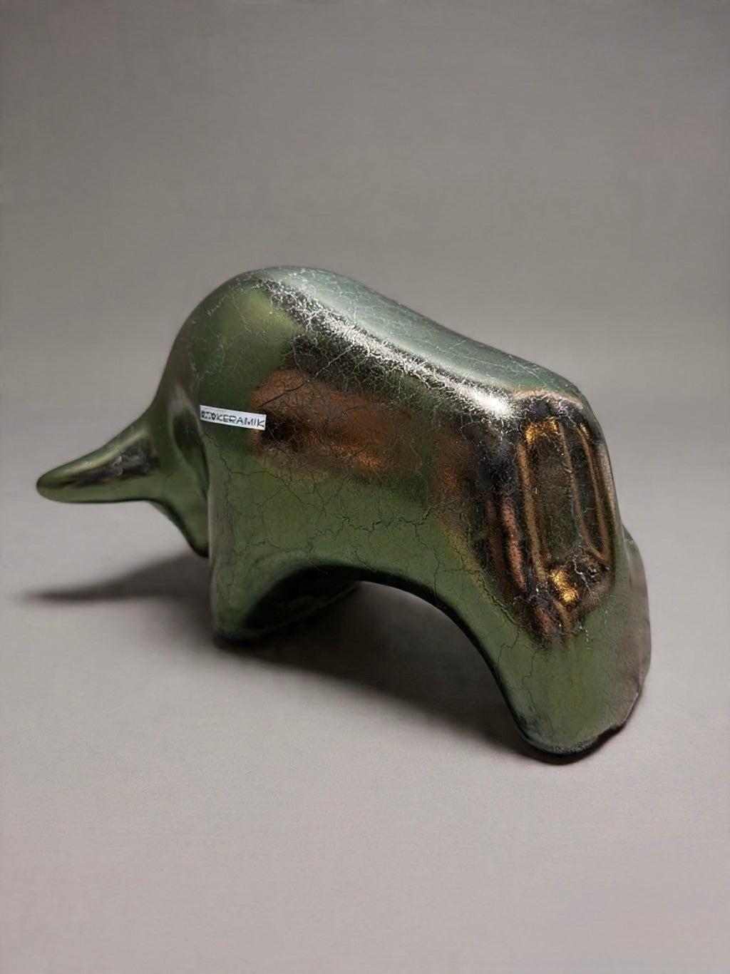 Otto Keramik Classic Ceramic Bull West German Pottery Fat Lava