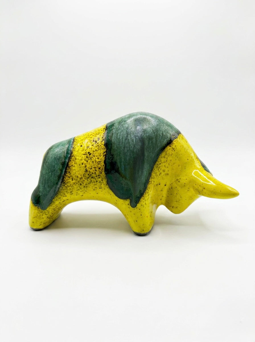 Otto Keramik Classic Ceramic Bull West German Pottery Fat Lava