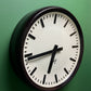 Large Czech 1940s Bakelite Office / Factory Clocks By Pragotron