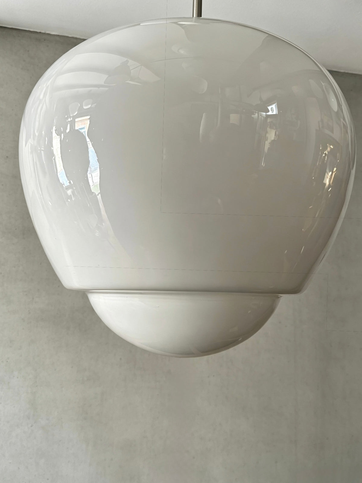 1960s Large Czech Opaline Pendant Light By Napako