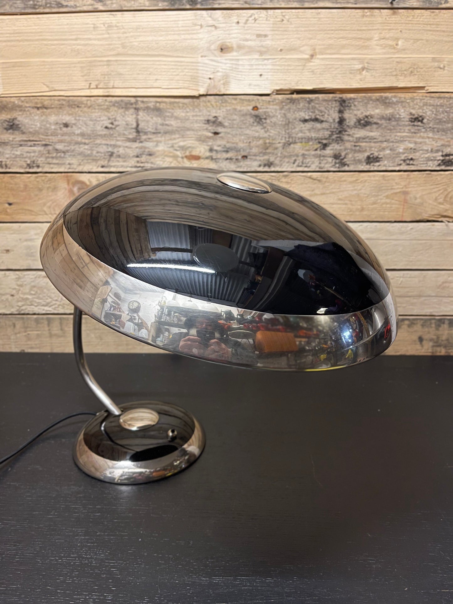 Large 1950s Modernist Table Lamp By Helo Leuchten