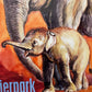 Rare Tierpark Berlin Elephants Original Zoo Poster By Reiner Zieger