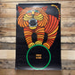 Vintage Polish Circus Poster Of A Tiger On A Wheel By Hilscher Hubert