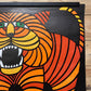 Vintage Polish Circus Poster Of A Tiger On A Wheel By Hilscher Hubert