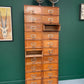 Early 1900s Oak Flip Drawer Filing Cabinet By Stolzenberg Germany