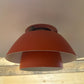 1960s Orange Model PH4 Pendant Light By Louis Poulson