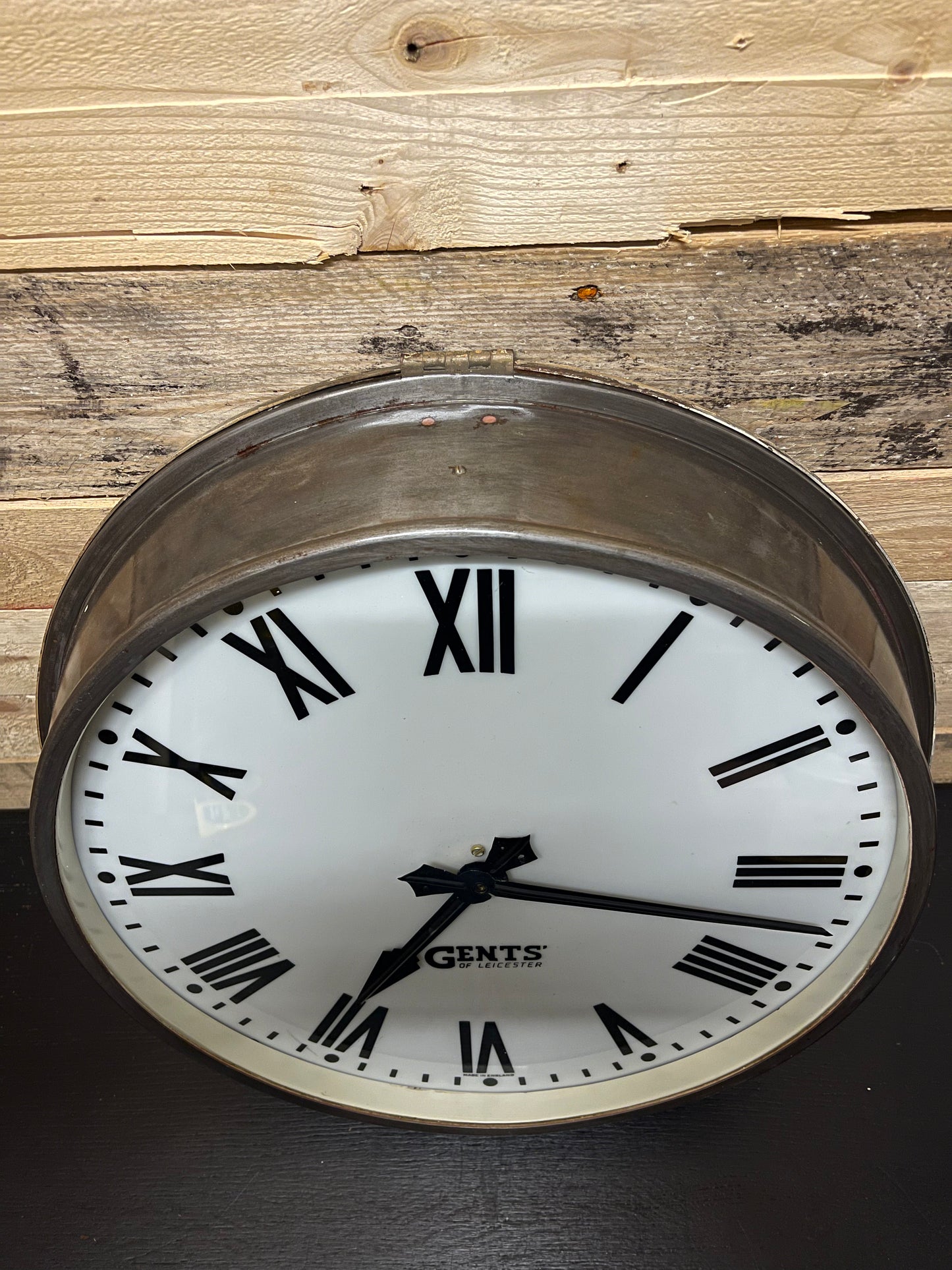 Large Vintage 1940s Industrial Station Clock By Gents Of Leicester