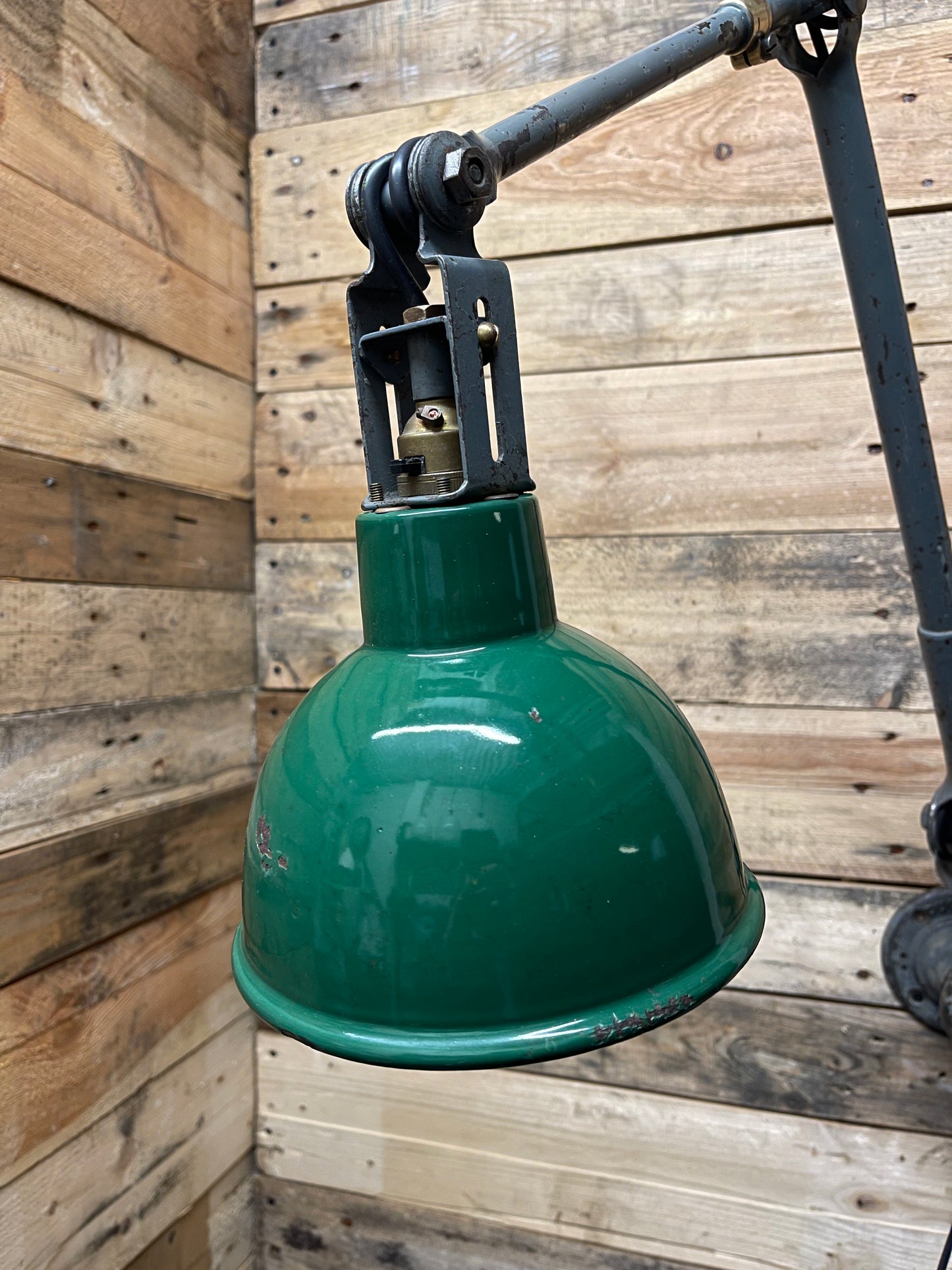 1930s Industrial Wall Lamp By John Dugdill & Co