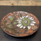 Large 1960s West German Pottery Fat Lava Ceramic Plate By Ruscha Art