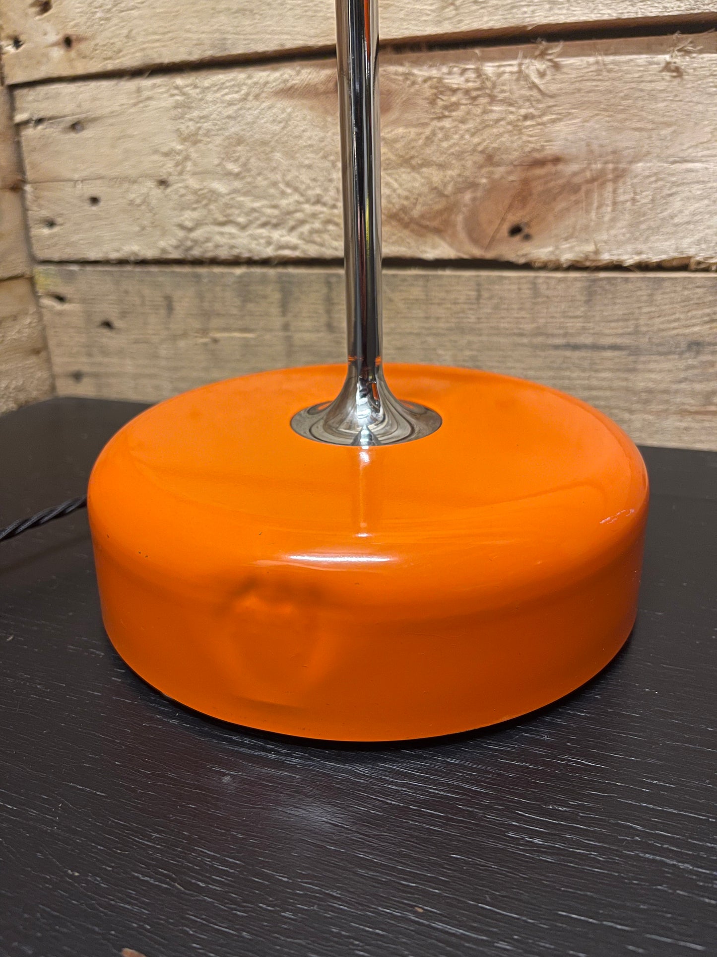 Rare Orange 1960s Fase Sauce Table Lamp By Tomas Diaz Magro Spain
