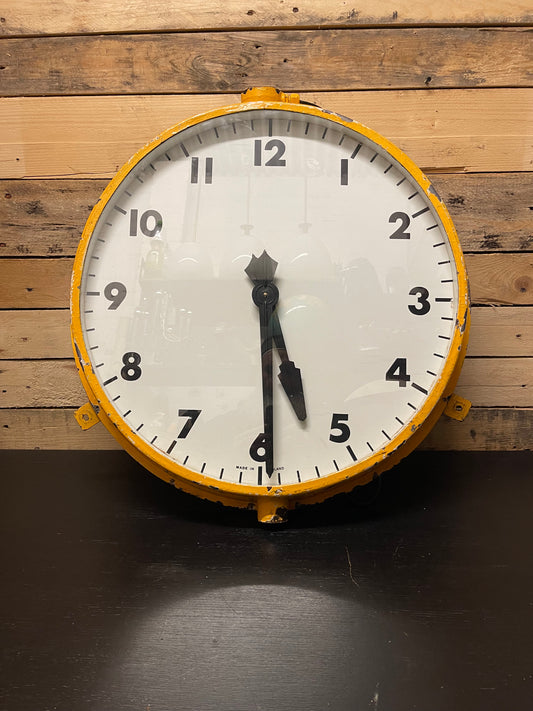 1930s Extra Large Railway Station Clock By Gents Of Leicester