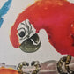 Vintage 1960s Tierpark Berlin Original Zoo Poster Advertising Of Macaw Parrots