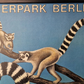 Vintage 1970s Tierpark Berlin Original Zoo Poster Advertising Of Lemars