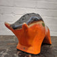 Otto Keramik Ceramic Bull West German Pottery Fat Lava