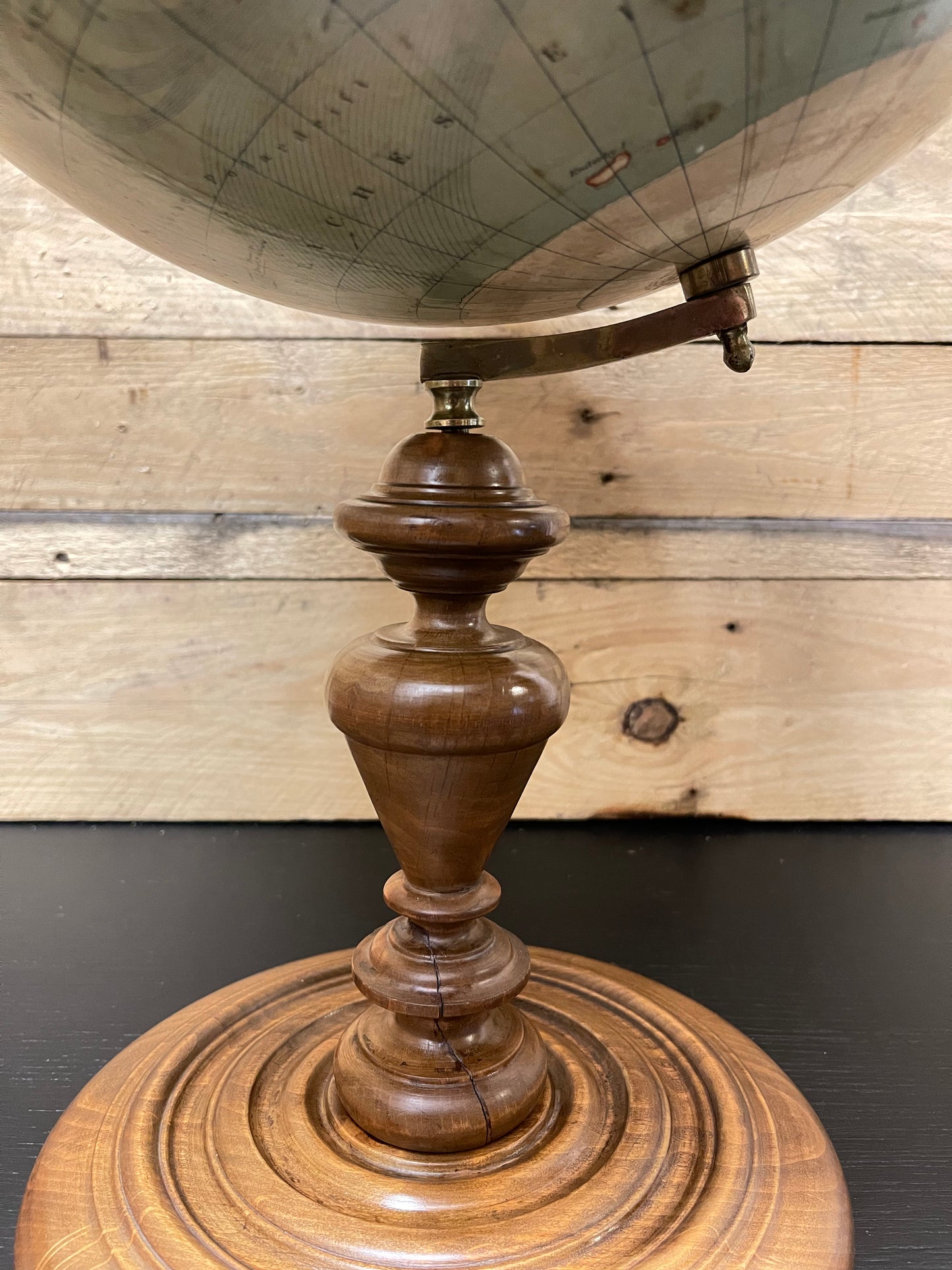 Antique German Table Globe By Ludwig Julius Heymann Berlin 1890