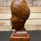 WW2 Hand Carved Trench Art Bust Of Man With Turban