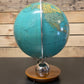 Vintage 1970s German Glass Globe Lamp By JRO Globus Munchen