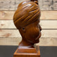 WW2 Hand Carved Trench Art Bust Of Man With Turban