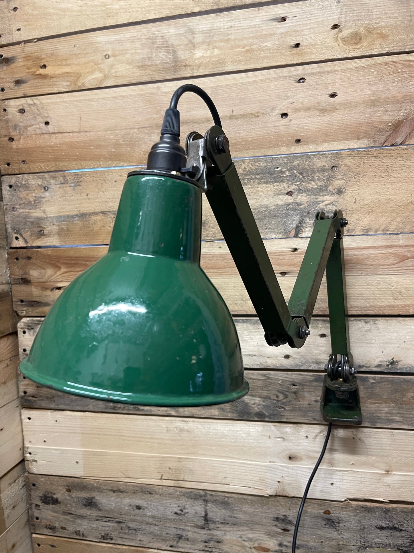 1930s Industrial Wall Lamp By EDL
