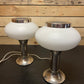 1970s East German Opaline Table Lamps By VEB Narva