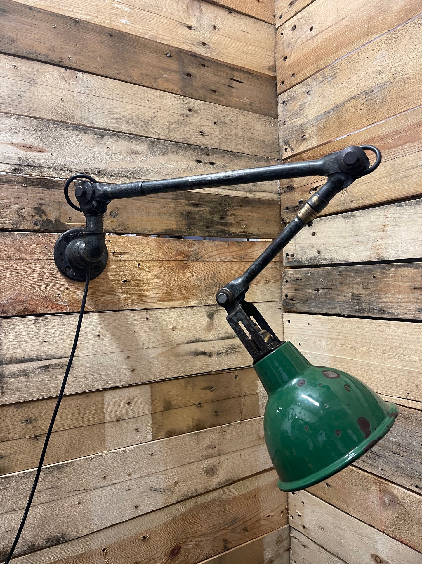 1930s Industrial Wall Lamp By John Dugdill & Co
