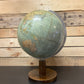 Vintage 1950s German Table Globe By Renowned Makers Columbus